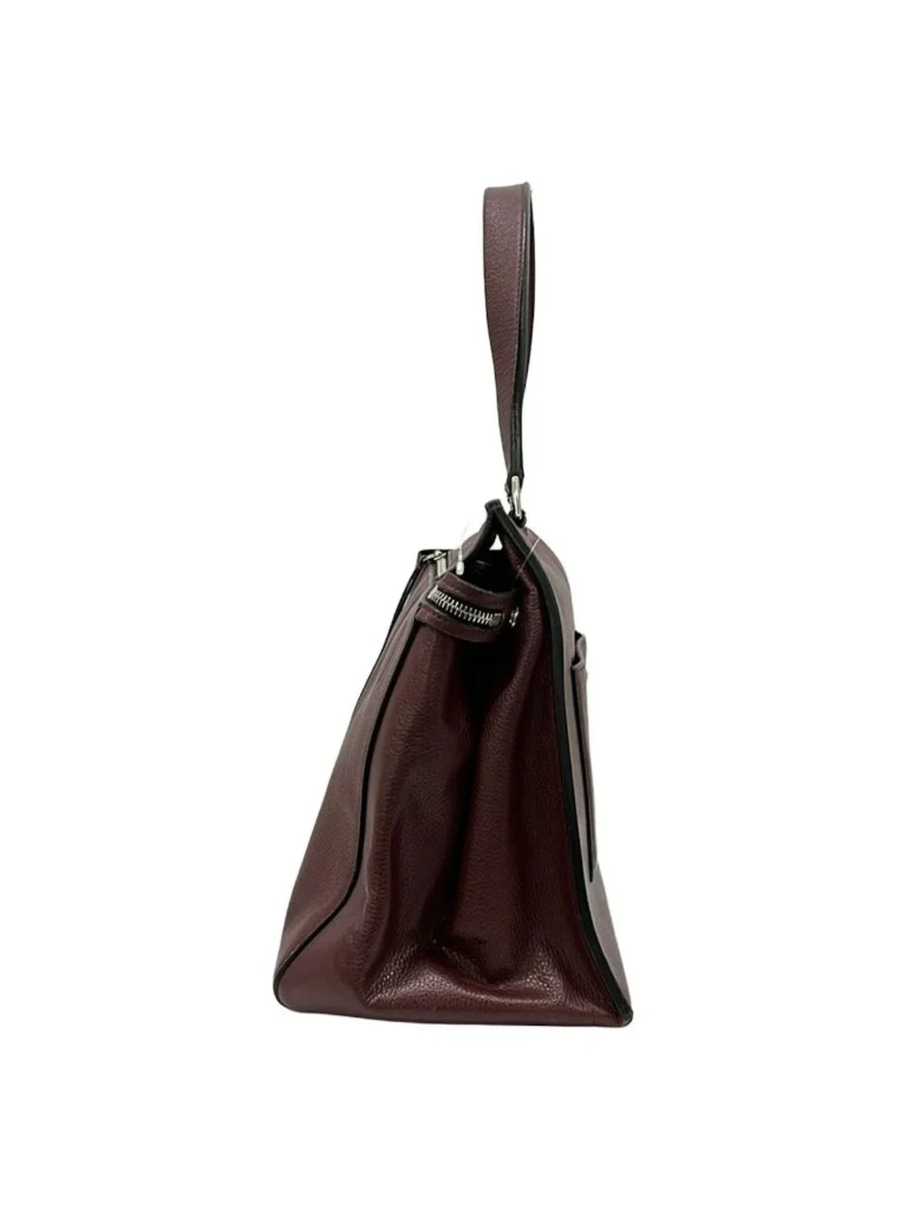 Celine Handbag Edge Medium Bordeaux Leather